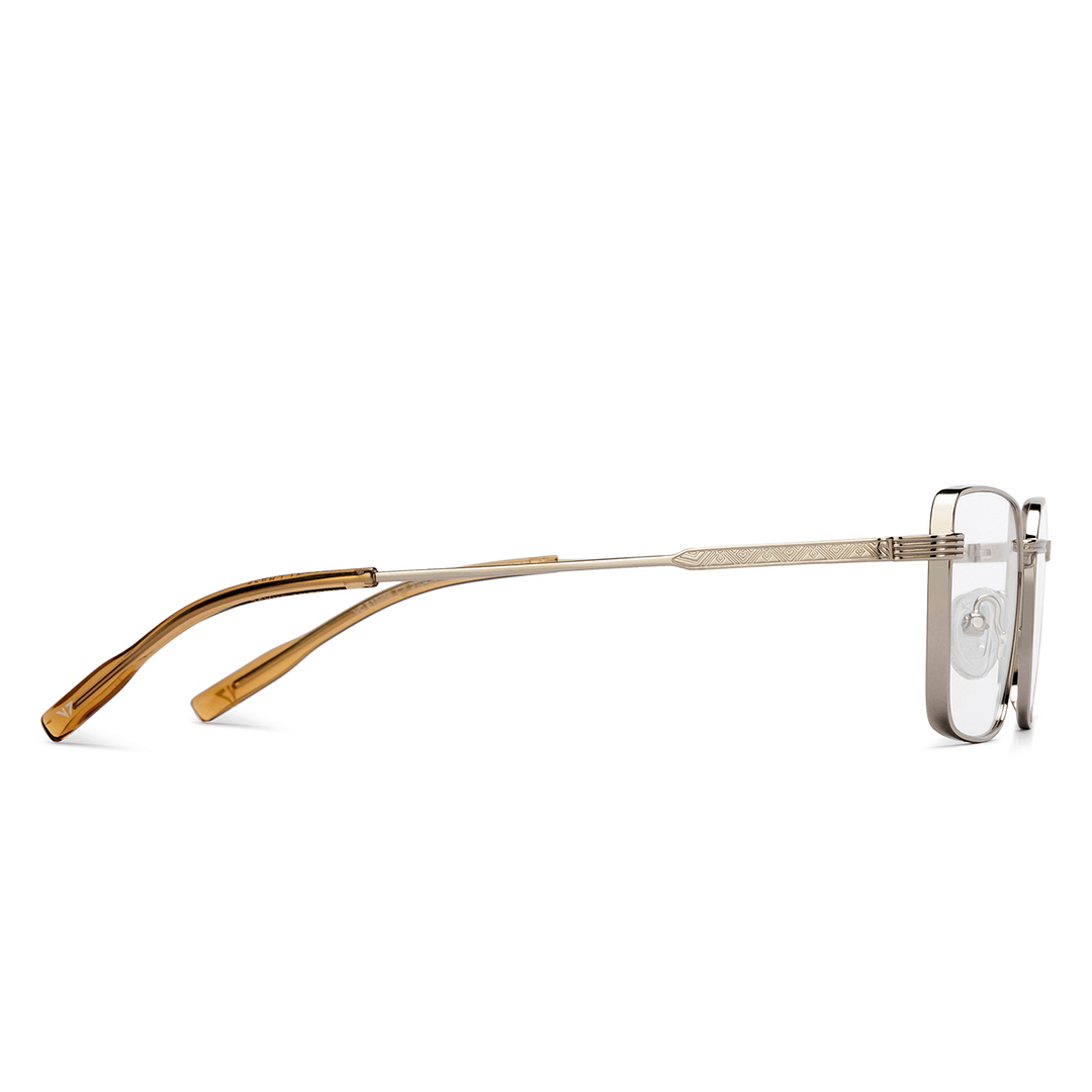 Vincent Chase Silver Full Rim Rectangle left side