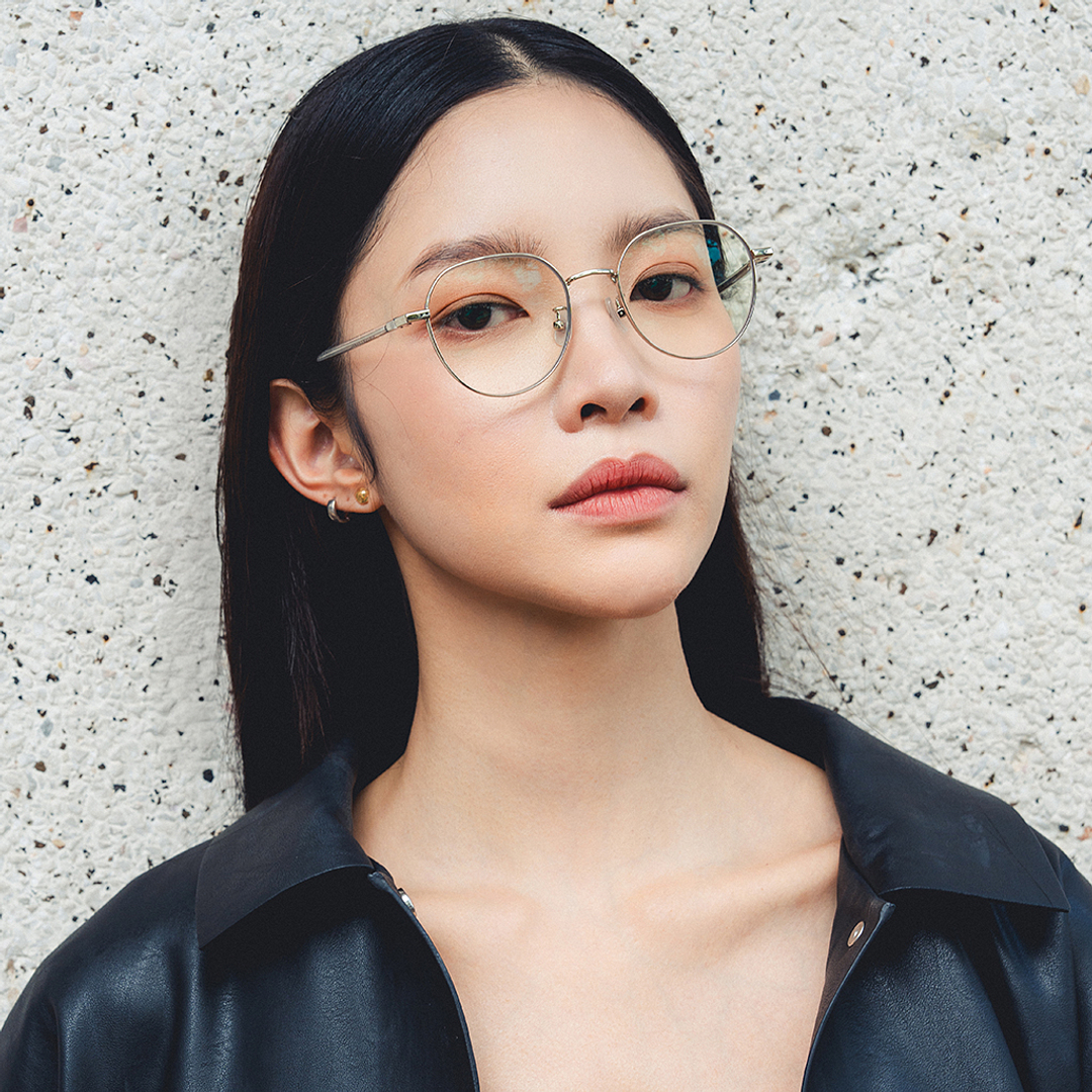 Vincent Chase Online Silver Full Rim Round left side