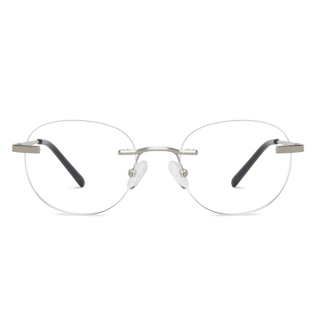 Vincent Chase Online Silver Rimless Round right side