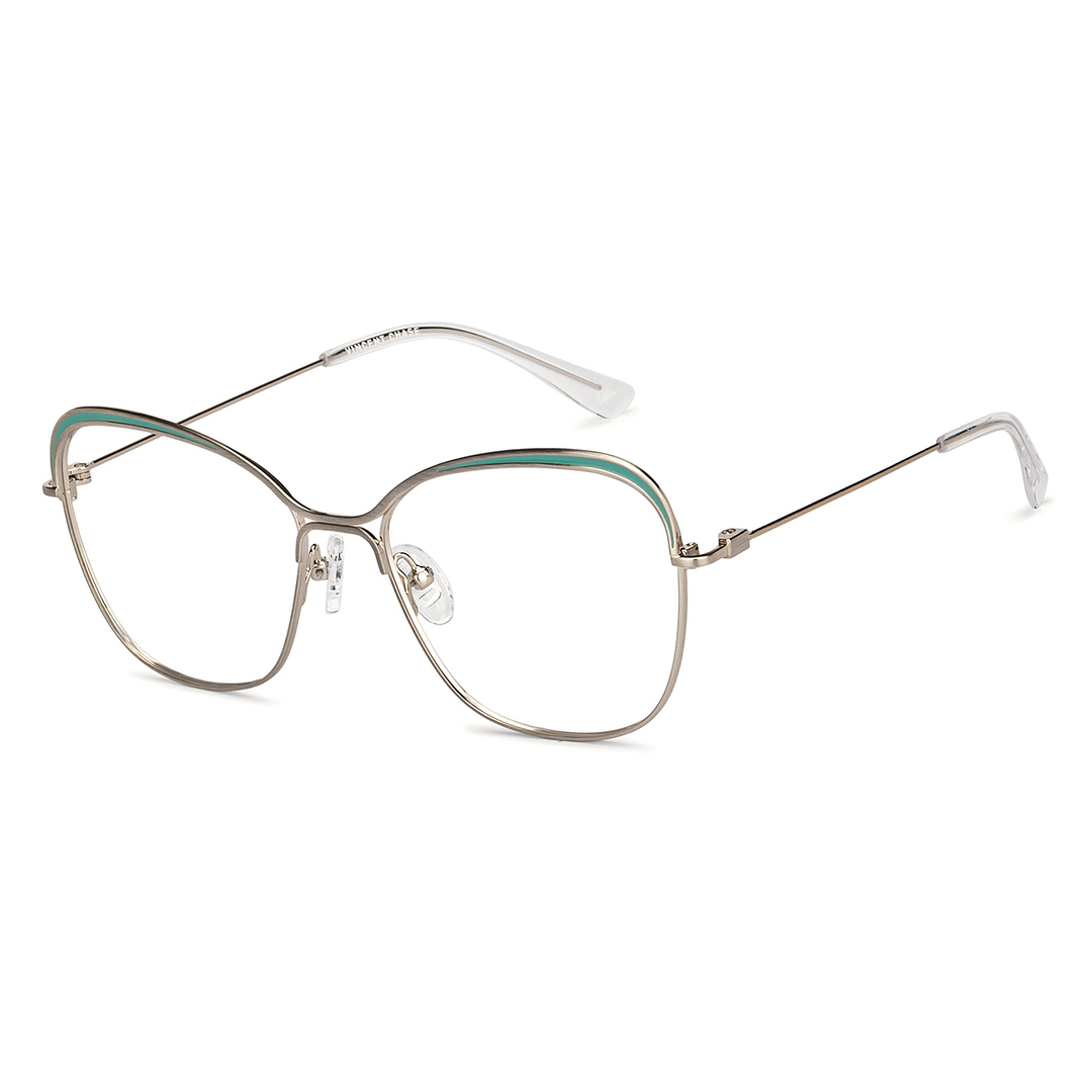 Vincent Chase Online Silver Full Rim Cat Eye right side