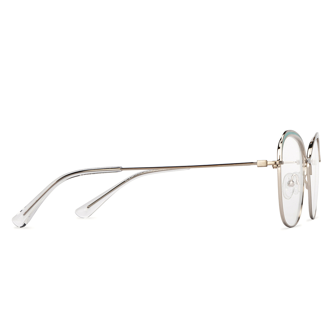 Vincent Chase Online Silver Full Rim Cat Eye left side