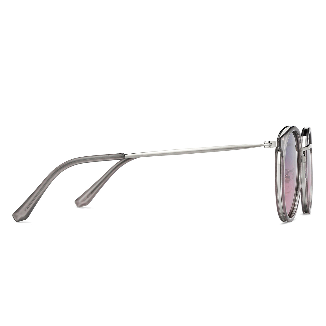 Vincent Chase Online Silver Full Rim Round left side