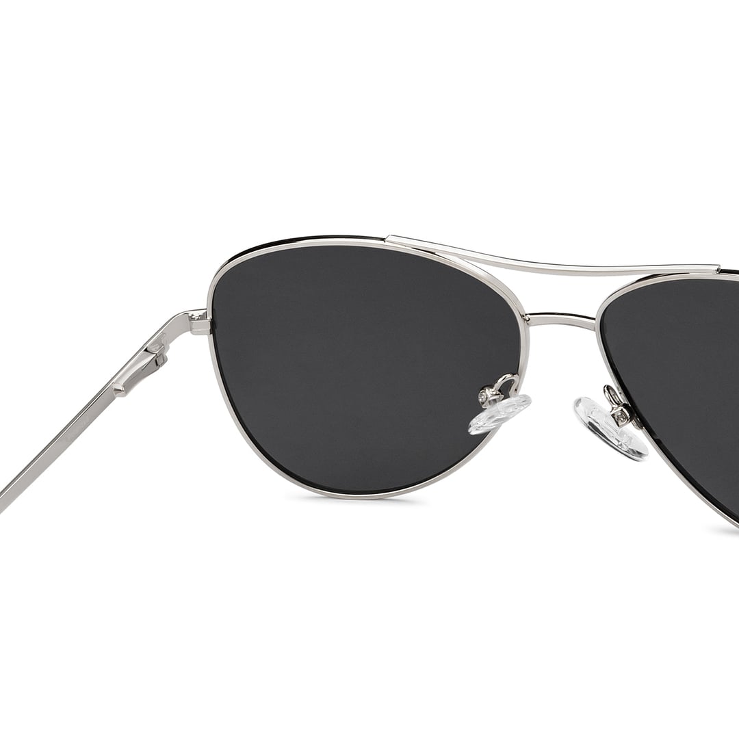 Vincent Chase Silver Full Rim Aviator right side