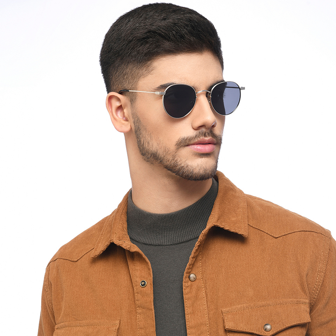 Vincent Chase Polarized Silver Full Rim Round right side