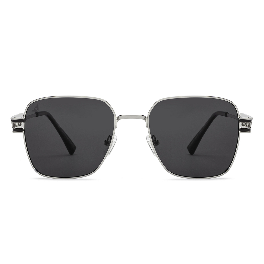 Buy Silver Grey Full Rim Rectangle Square Vincent Chase Polarized