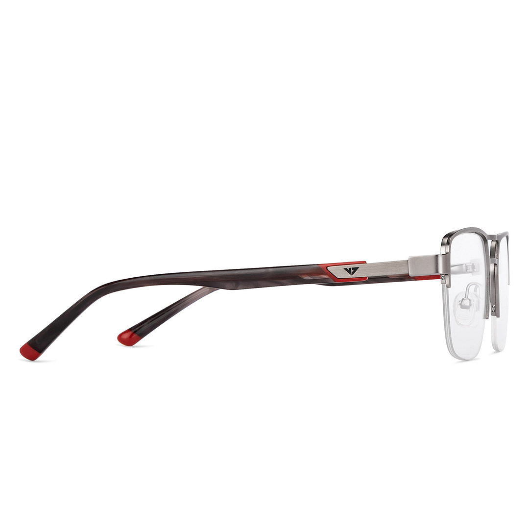 Vincent Chase Online Silver Half Rim Square left side