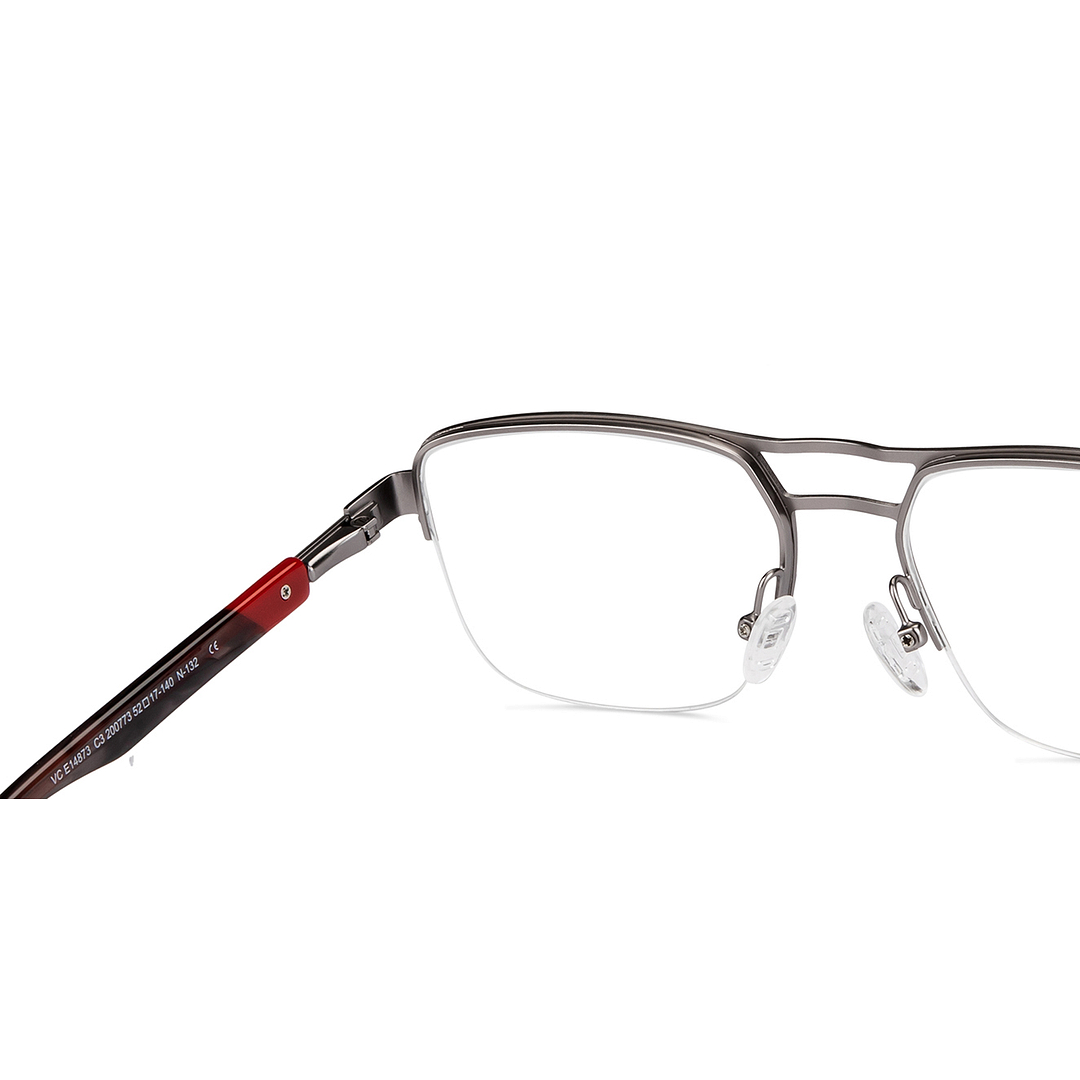 Vincent Chase Online Silver Half Rim Square right side