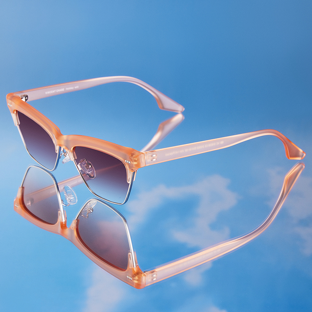 Vincent Chase Online Silver Full Rim Cat Eye left side