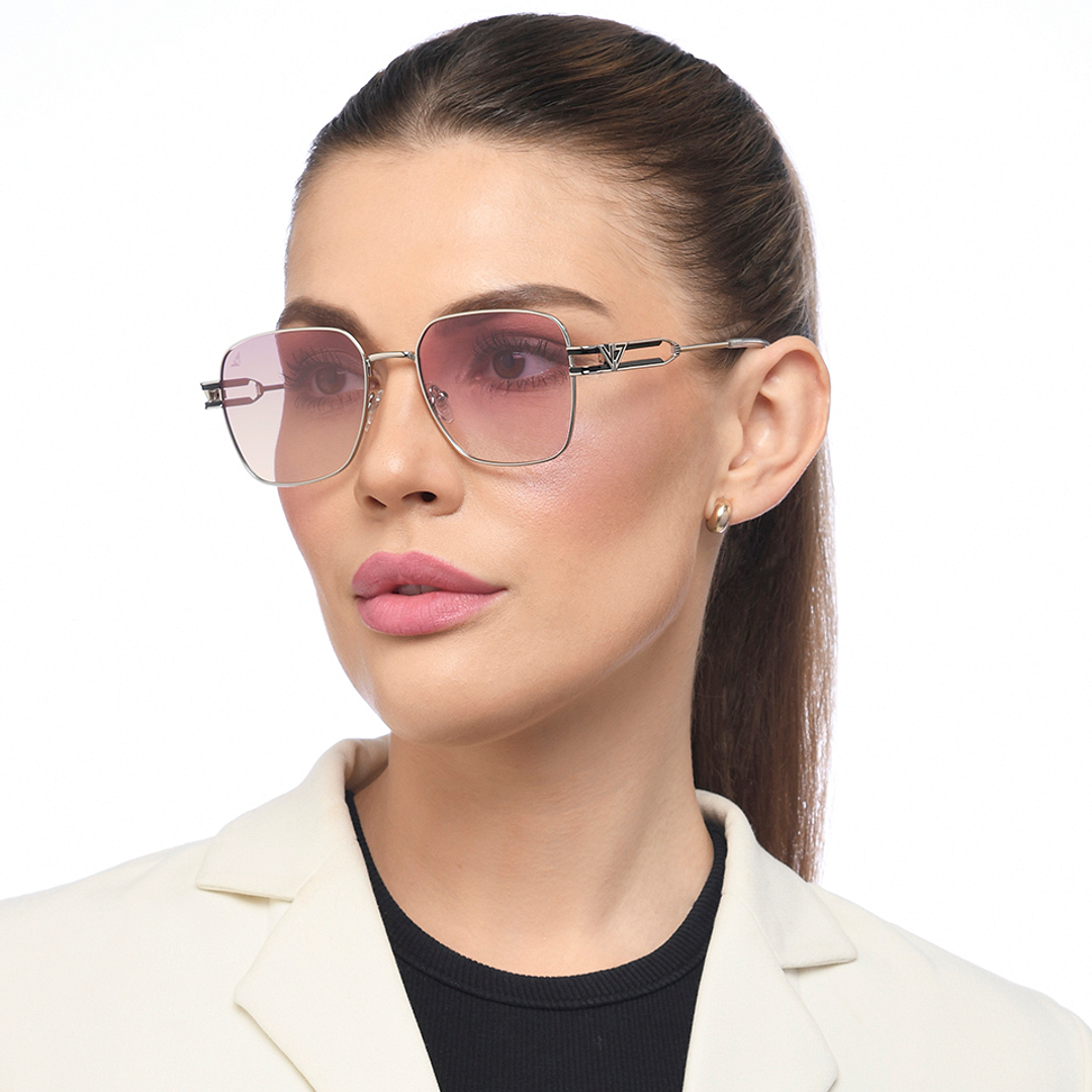 Vincent Chase Silver Full Rim Rectangle right side