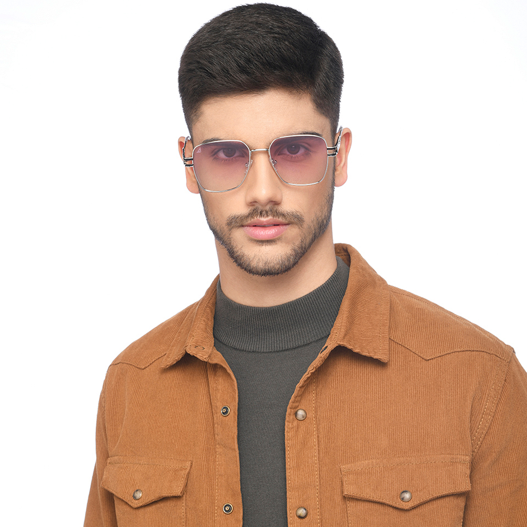 Vincent Chase Silver Full Rim Rectangle right side