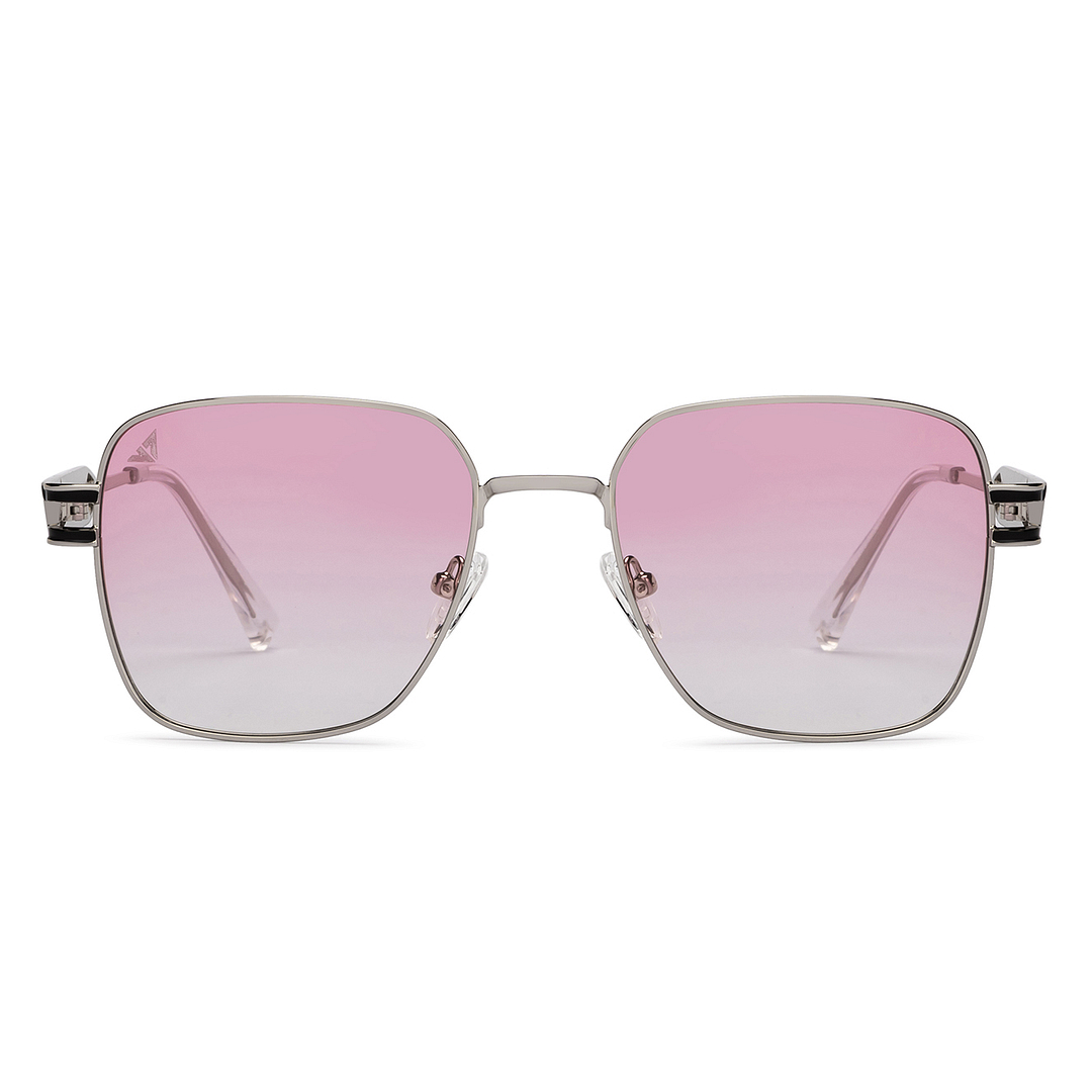 Vincent Chase Silver Full Rim Rectangle left side