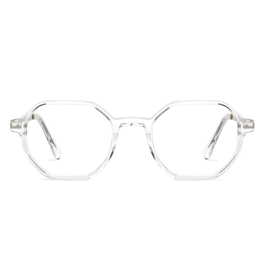 Vincent Chase Crystal Transparent Full Rim Geometric right side