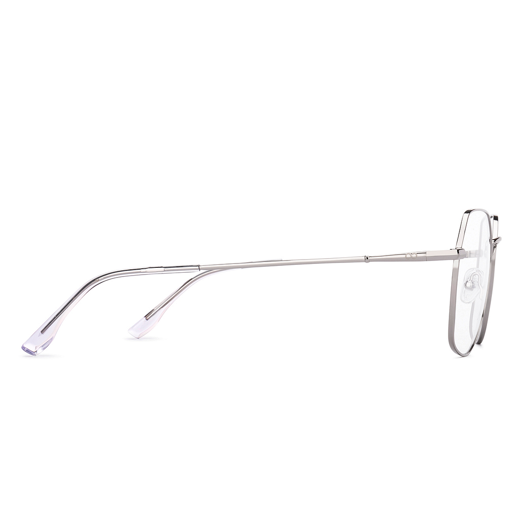 Vincent Chase Online Silver Full Rim Geometric left side