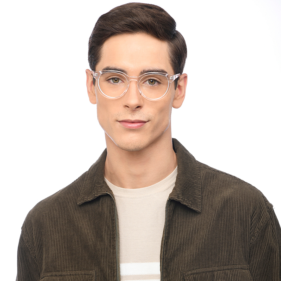 Vincent Chase Online Crystal Transparent Full Rim Round right side