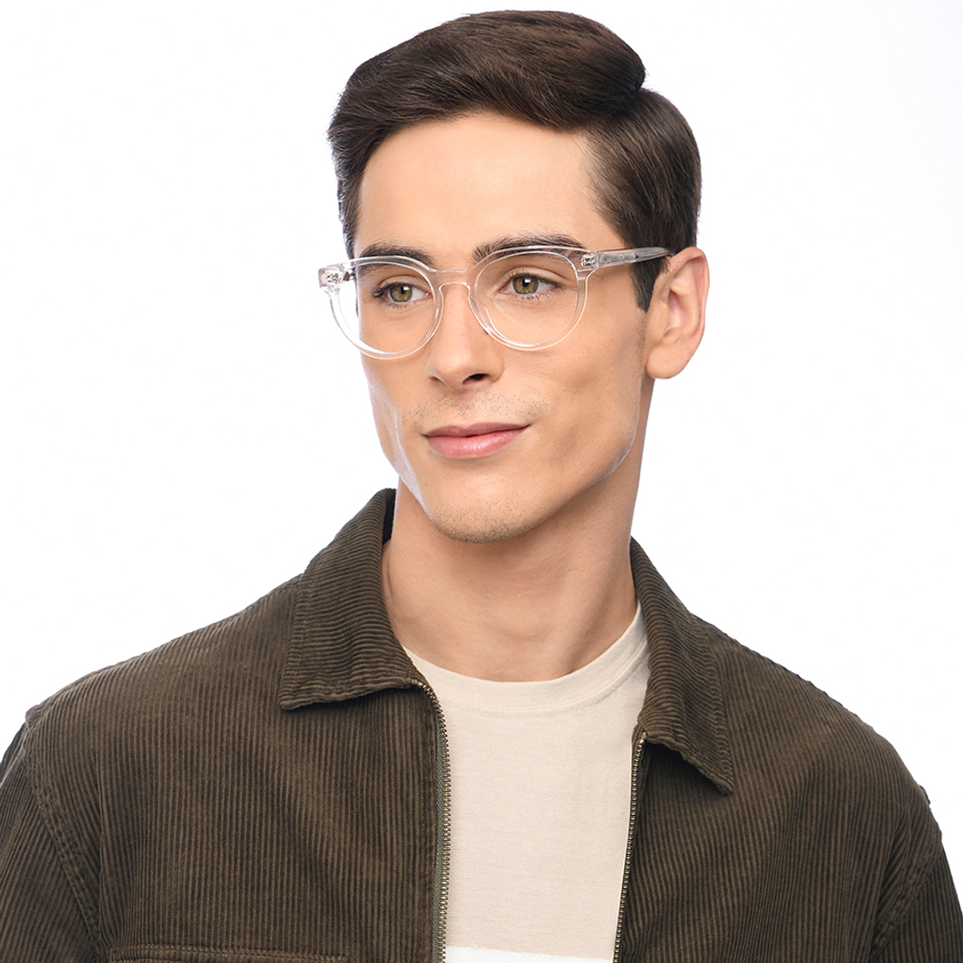 Vincent Chase Online Crystal Transparent Full Rim Round left side