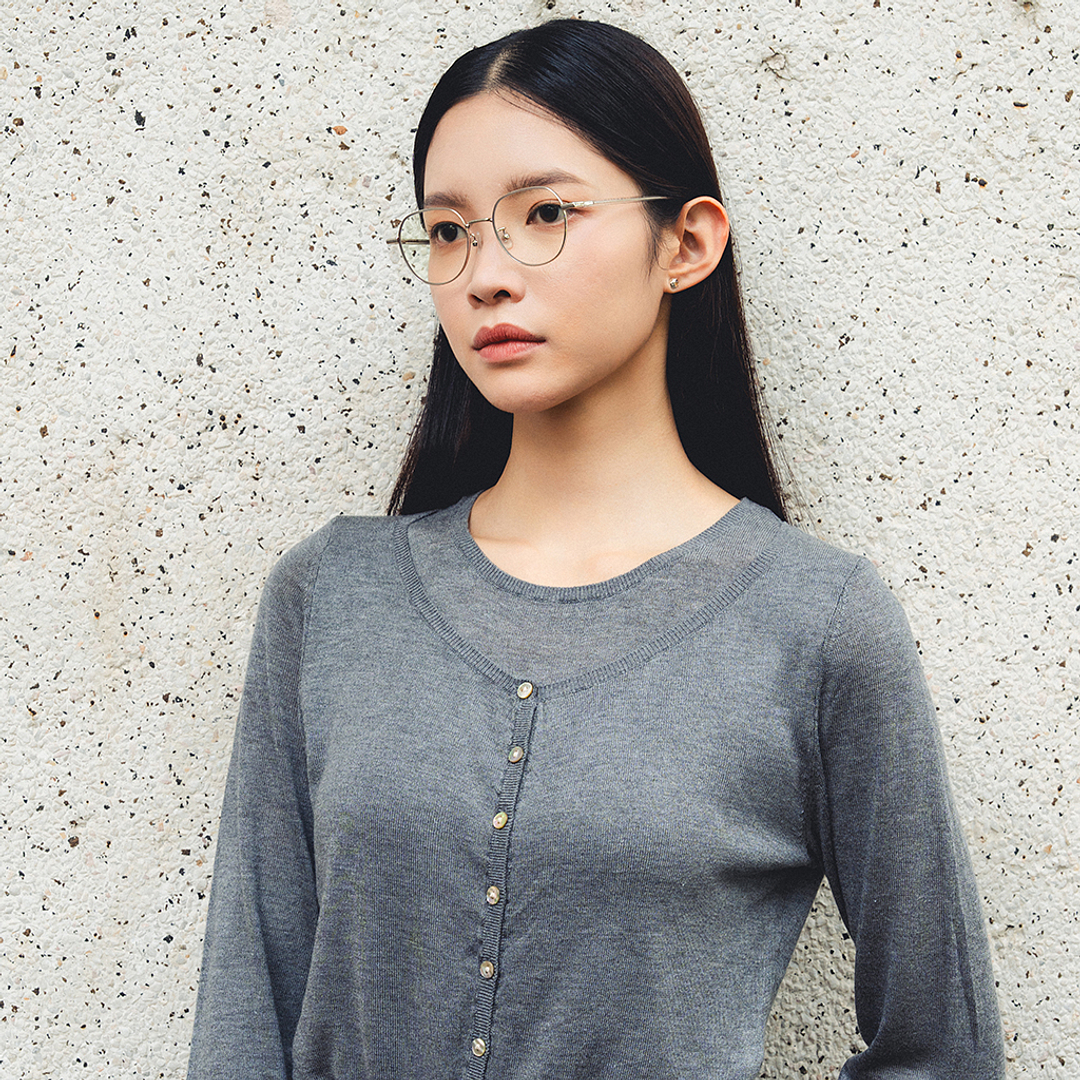 Vincent Chase Online Silver Full Rim Round right side