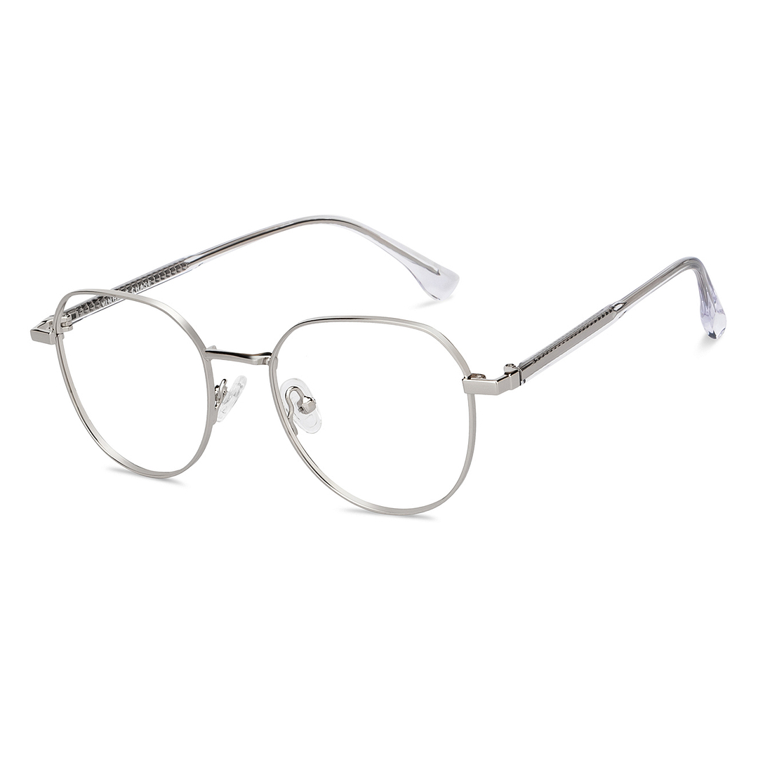 Vincent Chase Silver Full Rim Round right side