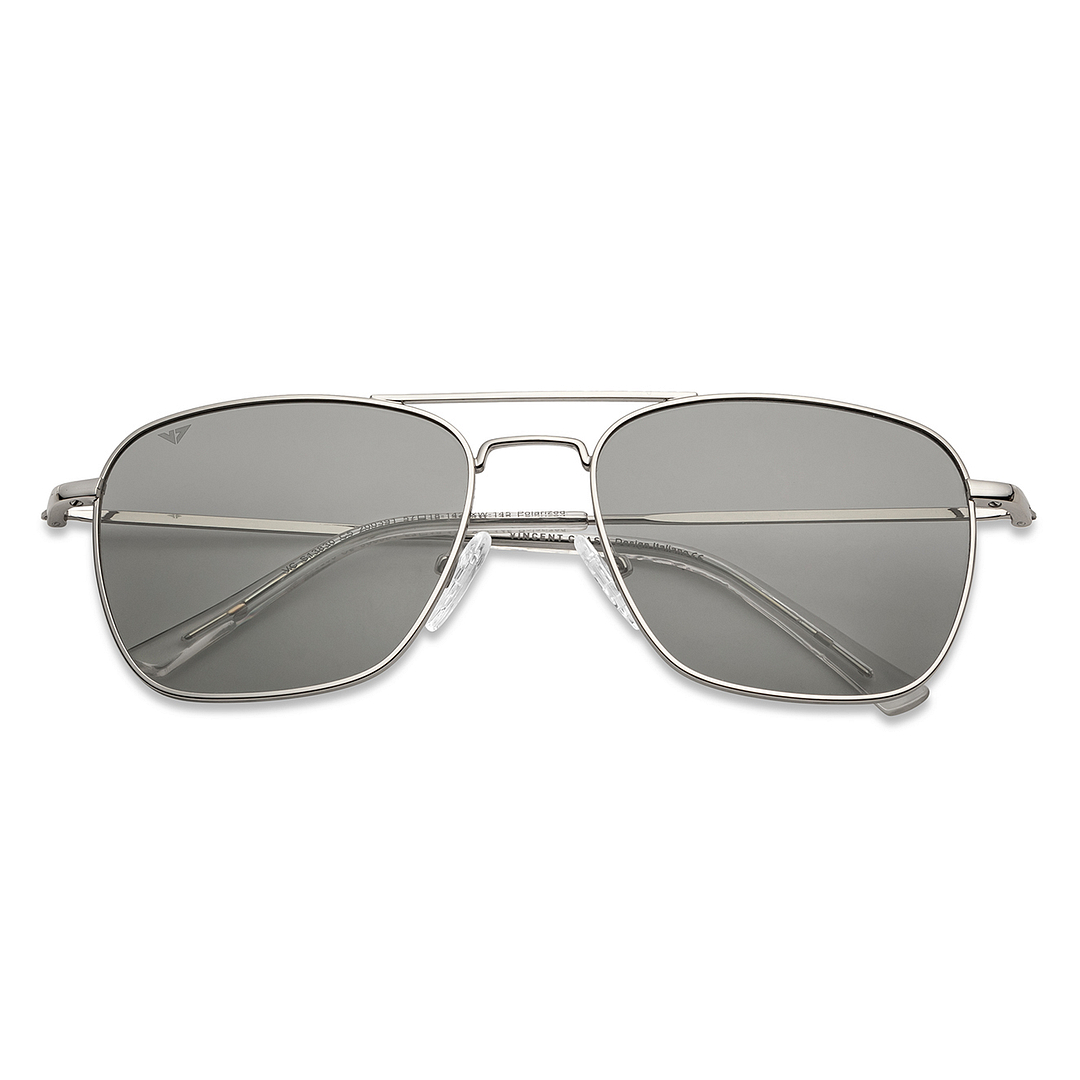 Vincent Chase Online Silver Full Rim Rectangle left side