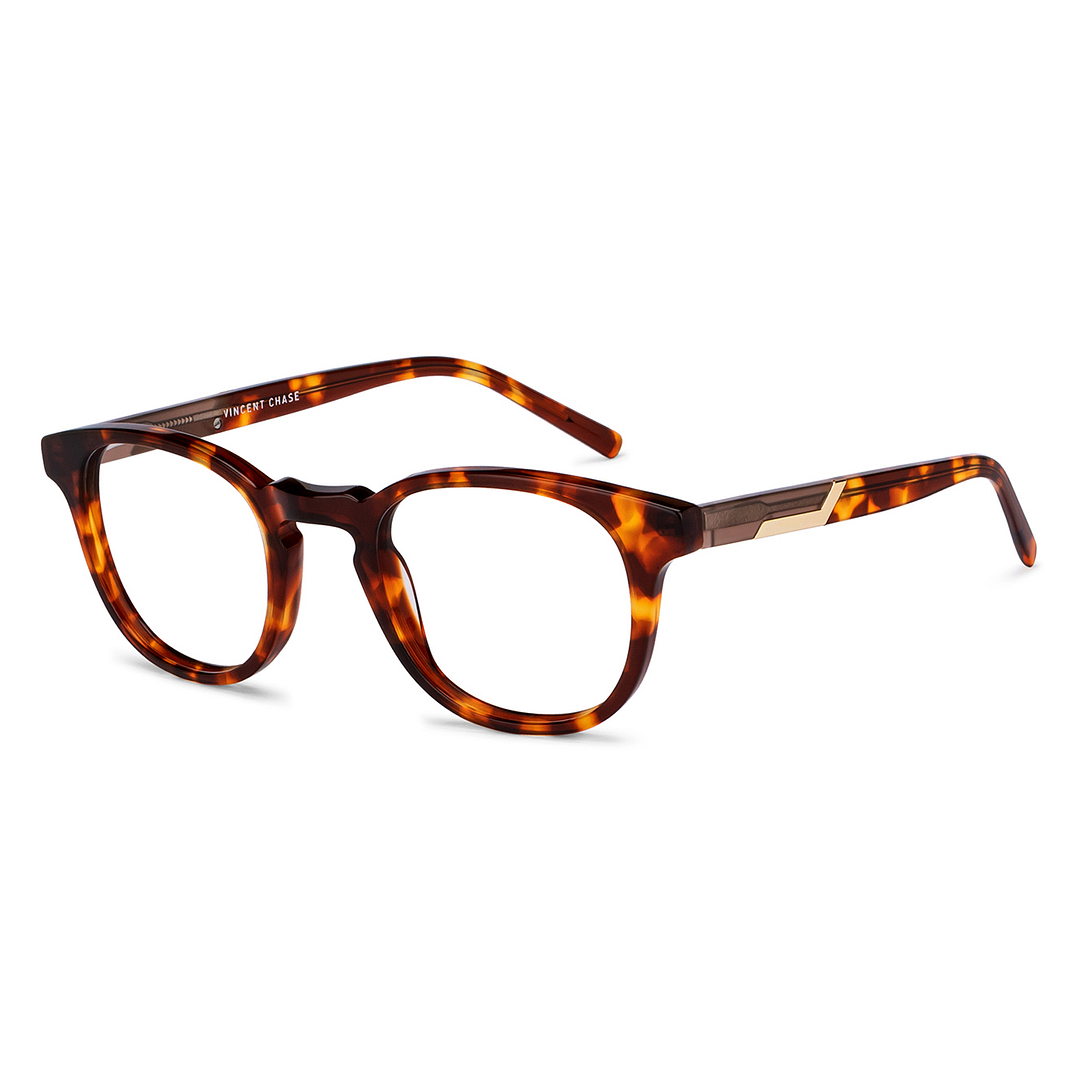 Vincent Chase Online Tortoise Full Rim Round left side