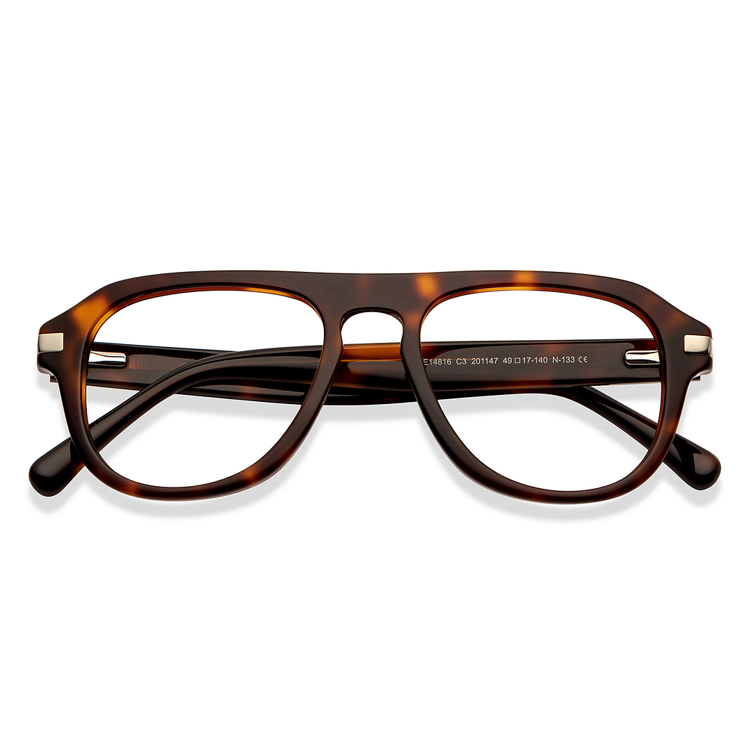 Vincent Chase Online Tortoise Full Rim Aviator left side