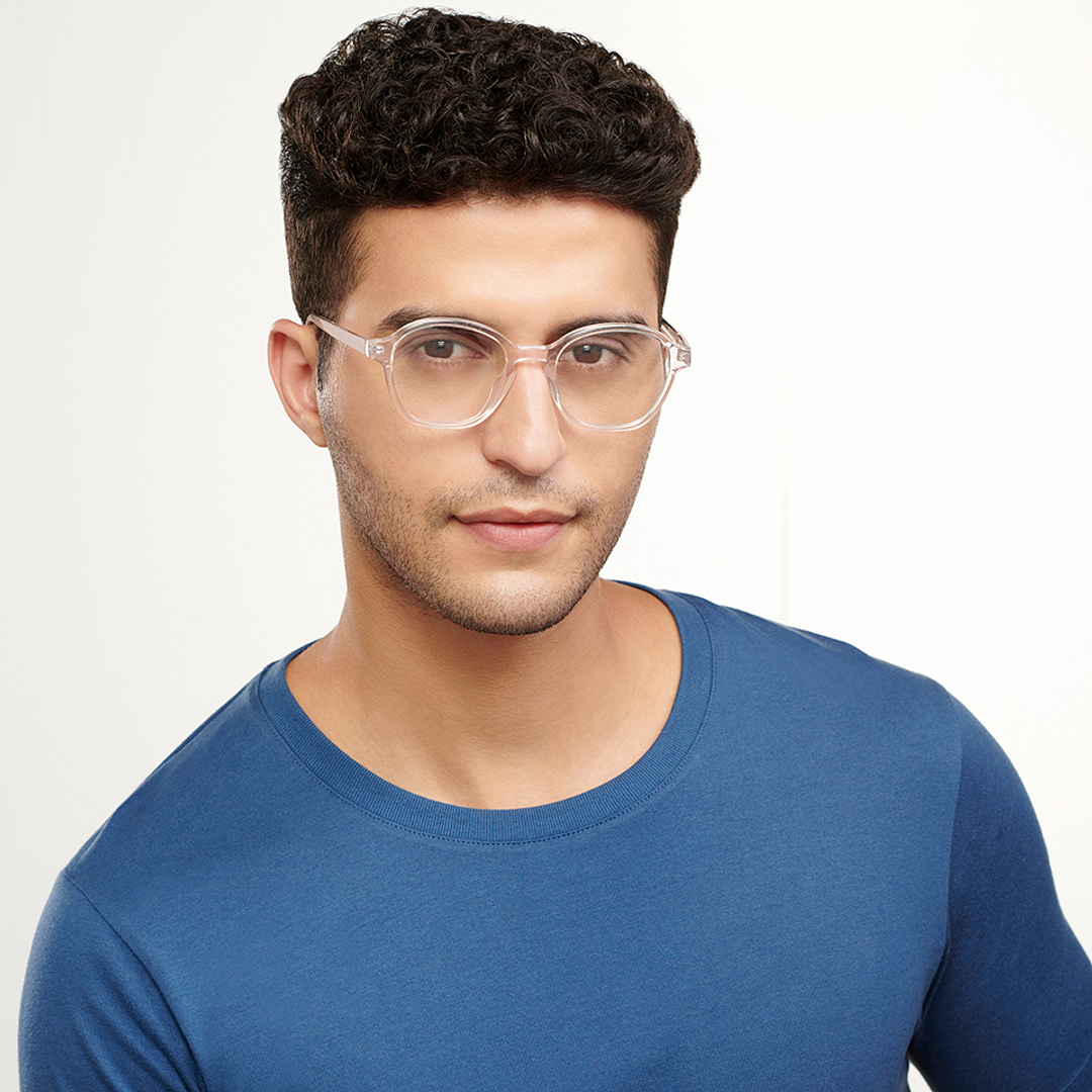 Vincent Chase Online Crystal Transparent Full Rim Round right side