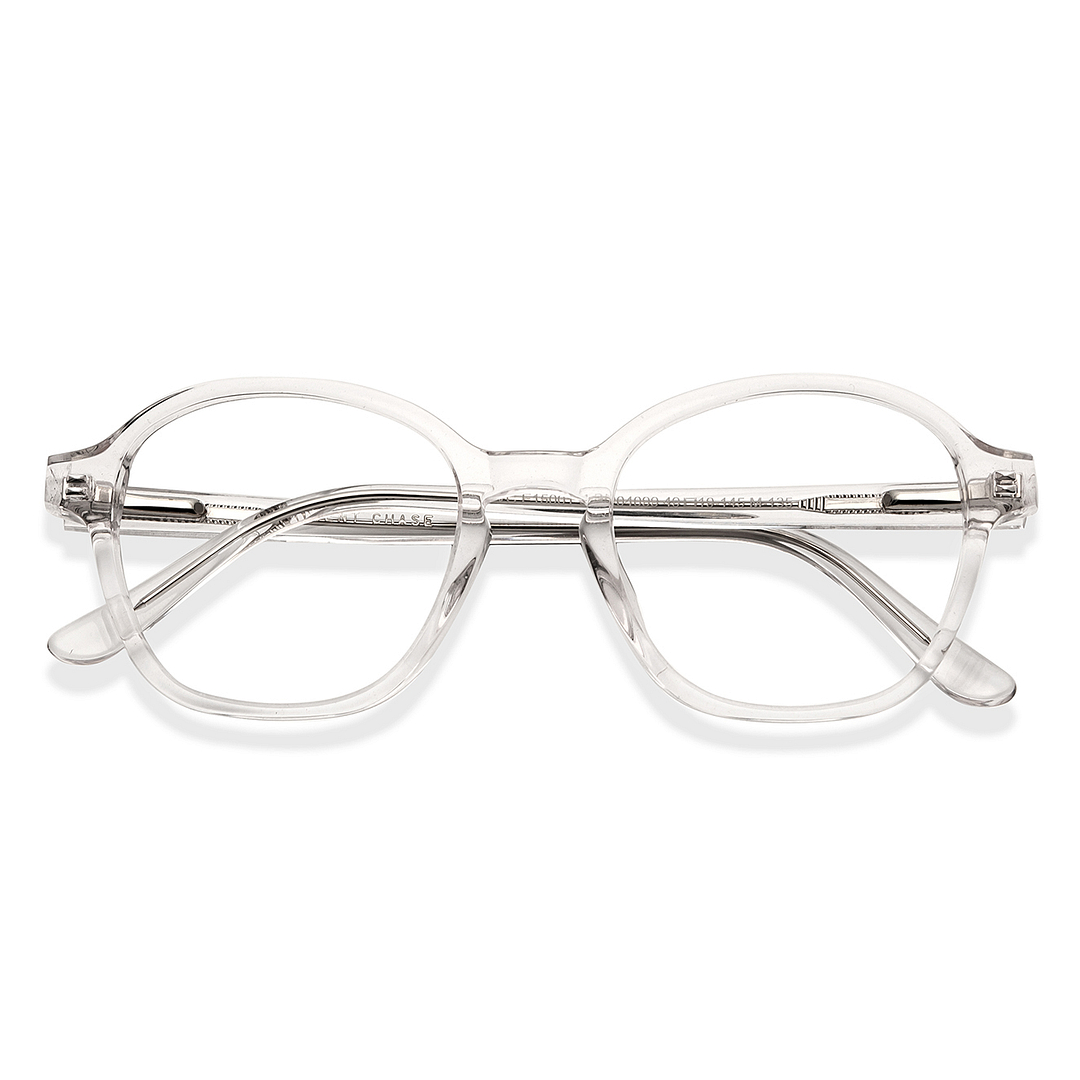 Vincent Chase Online Crystal Transparent Full Rim Round left side