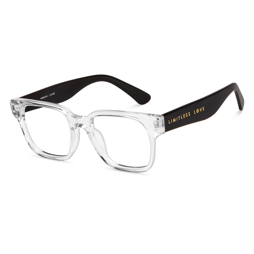 Vincent Chase Online Crystal Transparent Full Rim Square right side