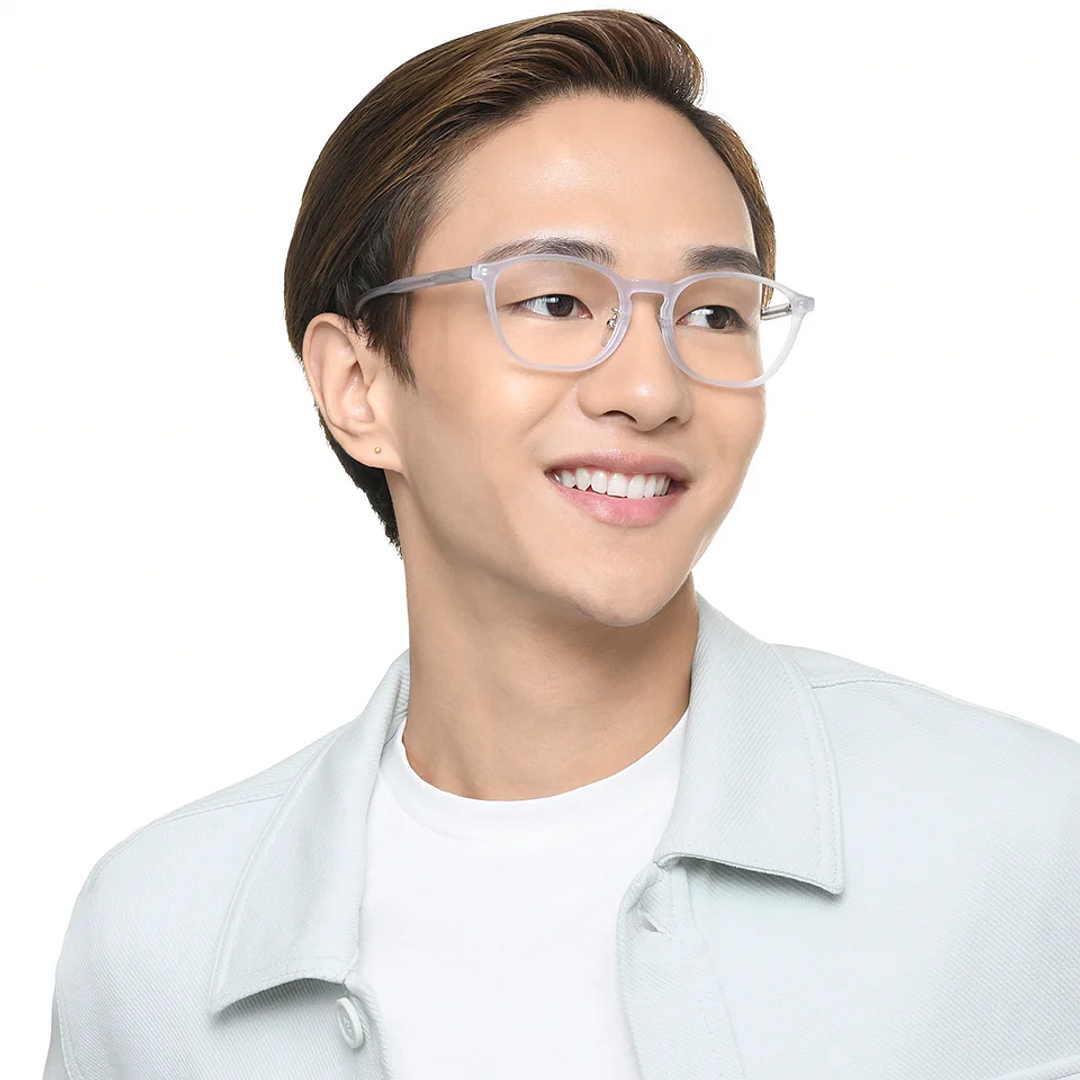 Vincent Chase Online Crystal Transparent Full Rim Square right side