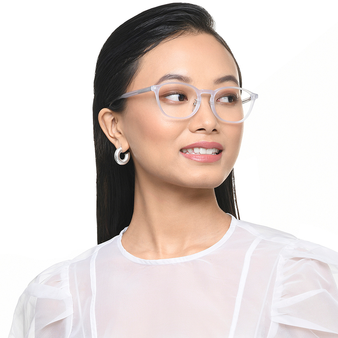 Vincent Chase Online Crystal Transparent Full Rim Square right side