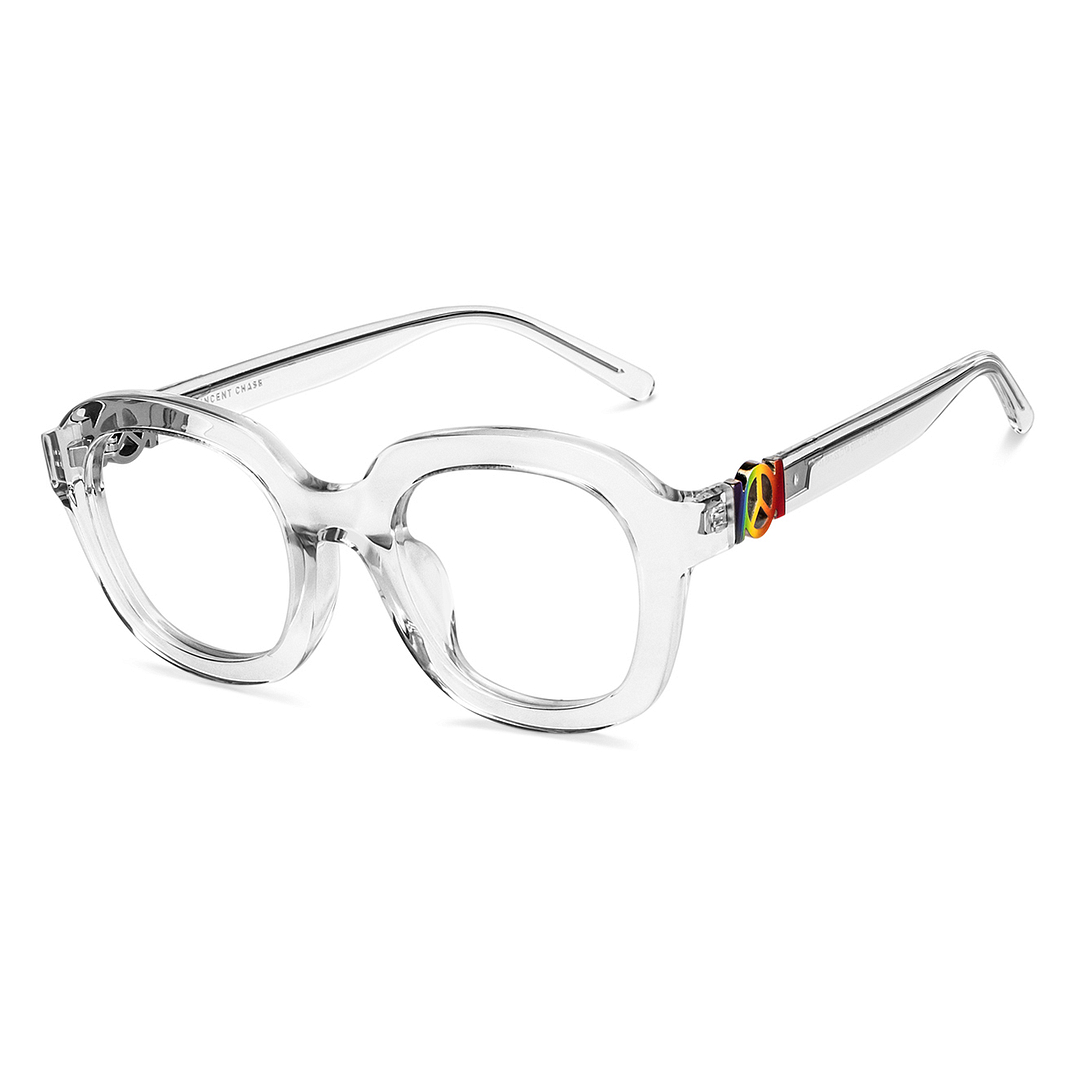 Vincent Chase Online Crystal Transparent Full Rim Round right side