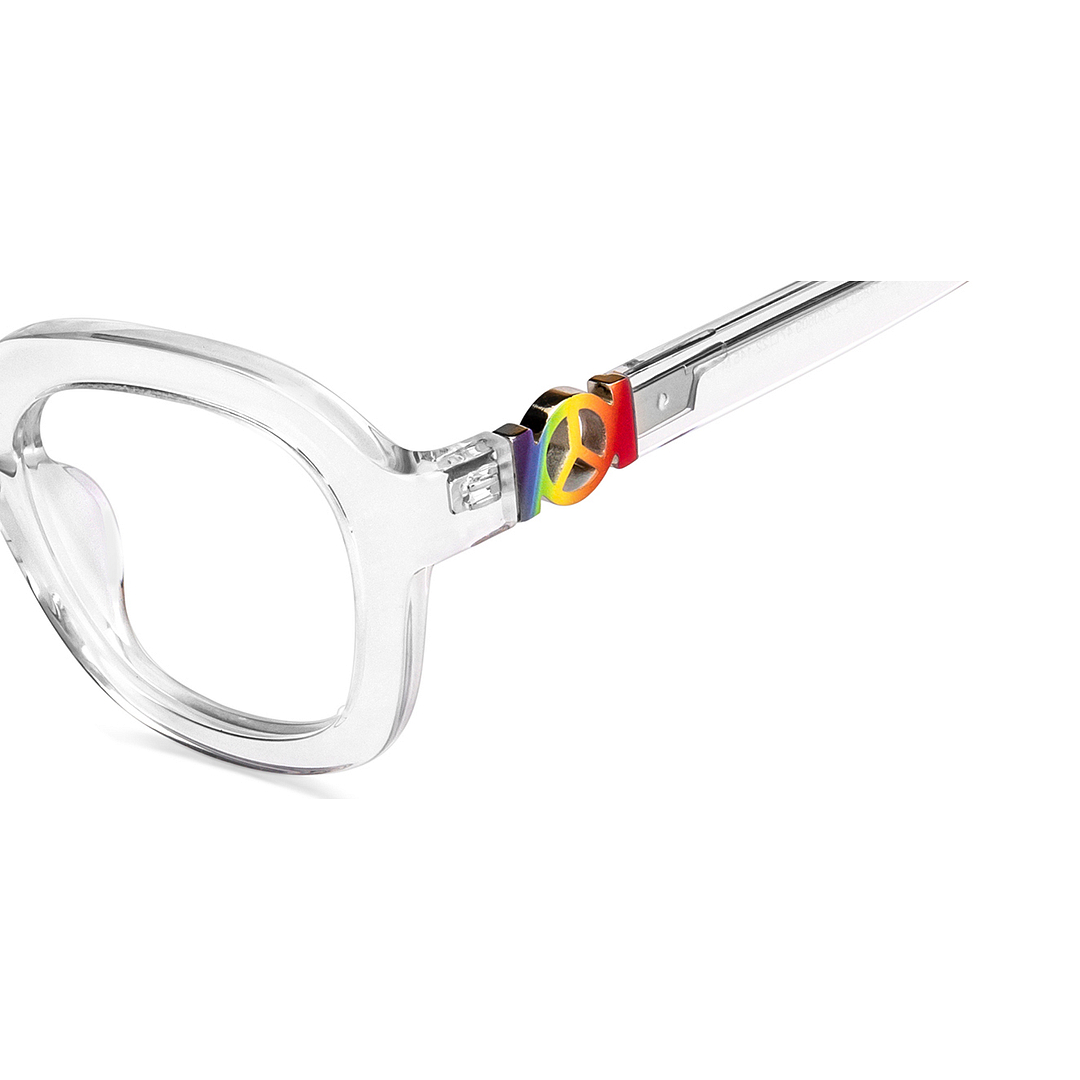 Vincent Chase Online Crystal Transparent Full Rim Round left side