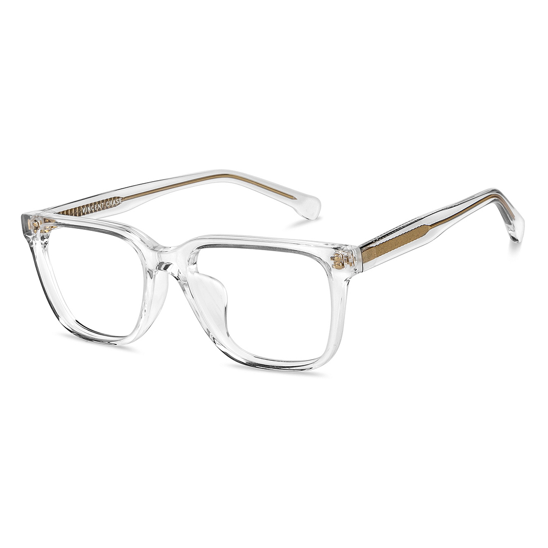 Vincent Chase Online Crystal Transparent Full Rim Rectangle left side