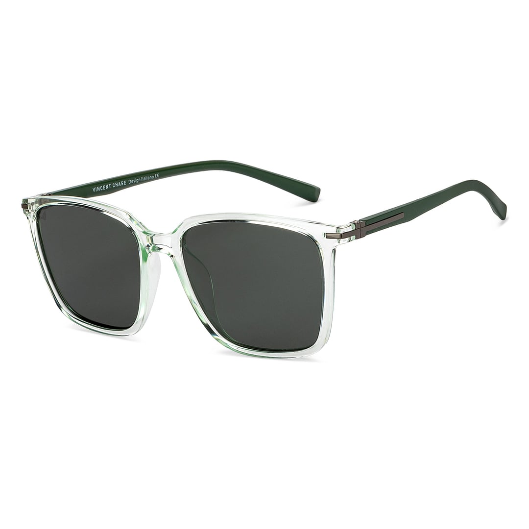 Vincent Chase Polarized Crystal Full Rim Square left side