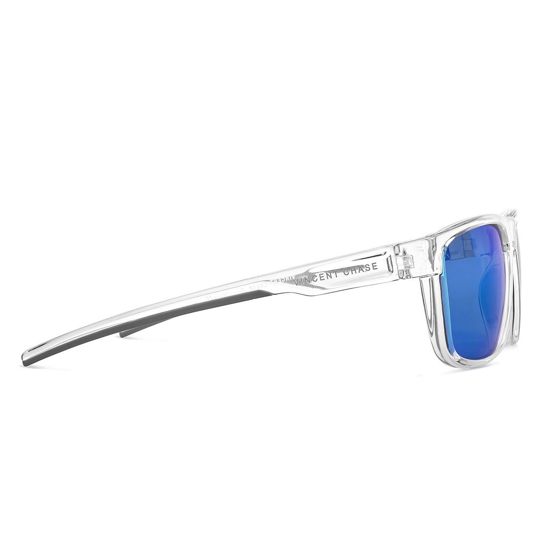 Vincent Chase Polarized Crystal Full Rim Square left side