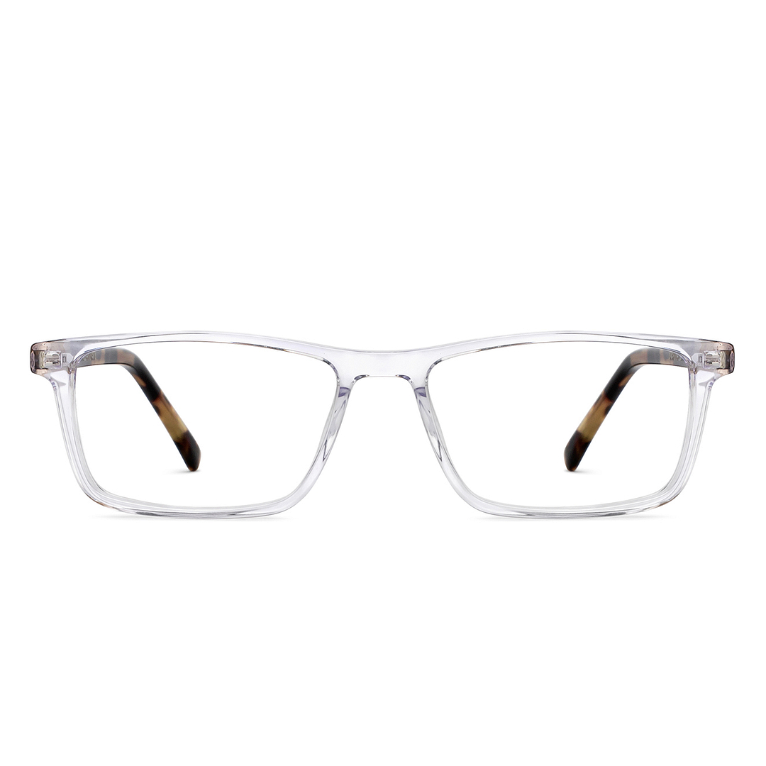 Vincent Chase Crystal Transparent Full Rim Rectangle left side