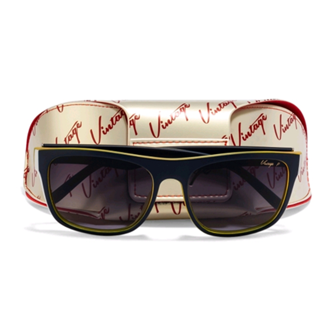 BRANDED Red Full Rim Rectangle left side