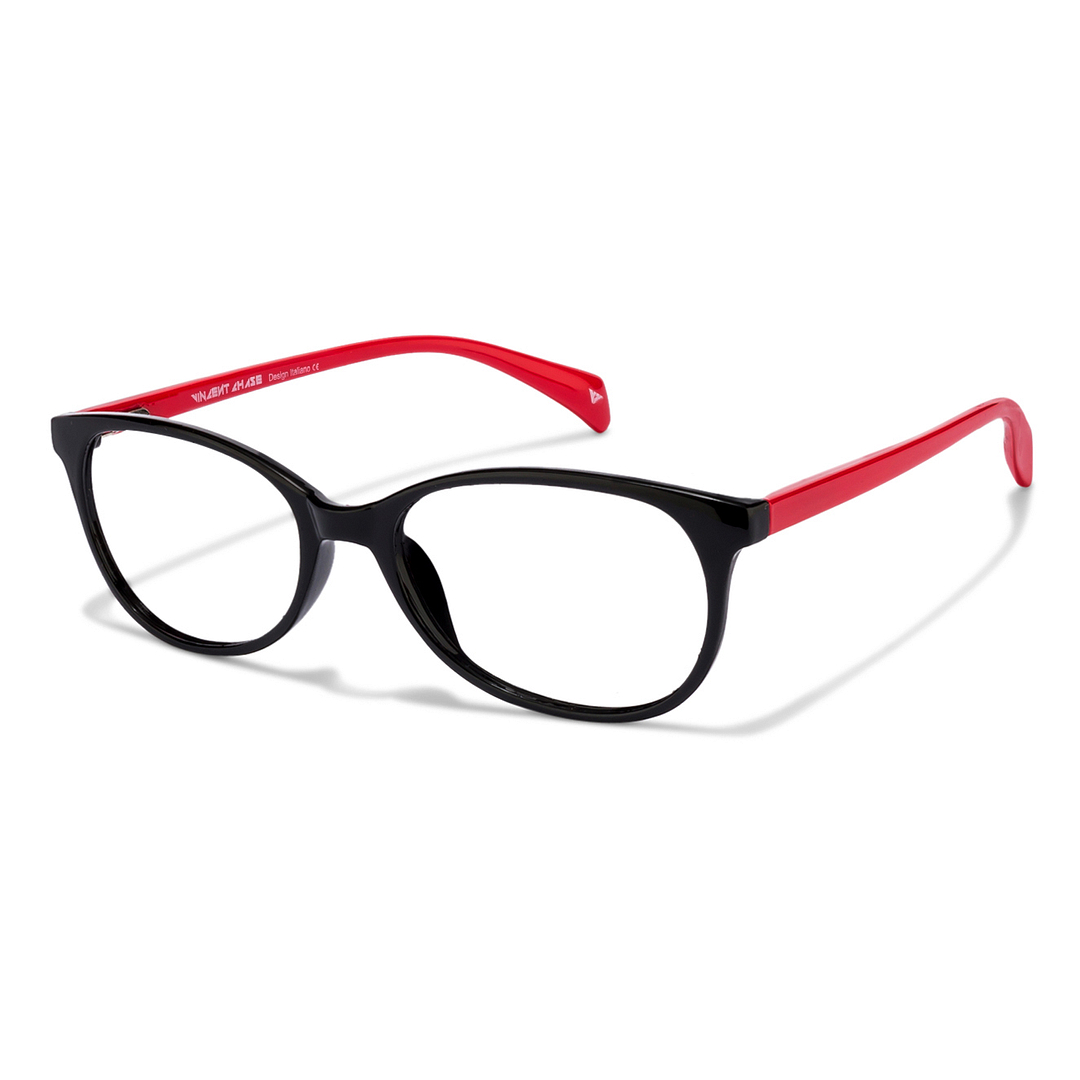 Lenskart Lenskart TOI Special: Lenskart Air: Black Red Full Rim Oval Lenskart TOI Special OTHERS 1067- left side