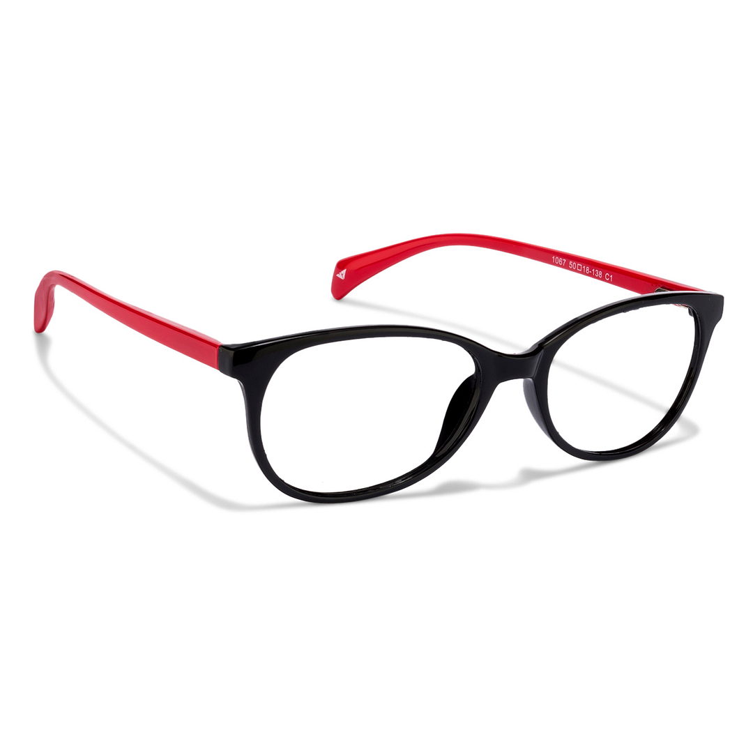 Lenskart Lenskart TOI Special: Lenskart Air: Black Red Full Rim Oval Lenskart TOI Special OTHERS 1067- right side
