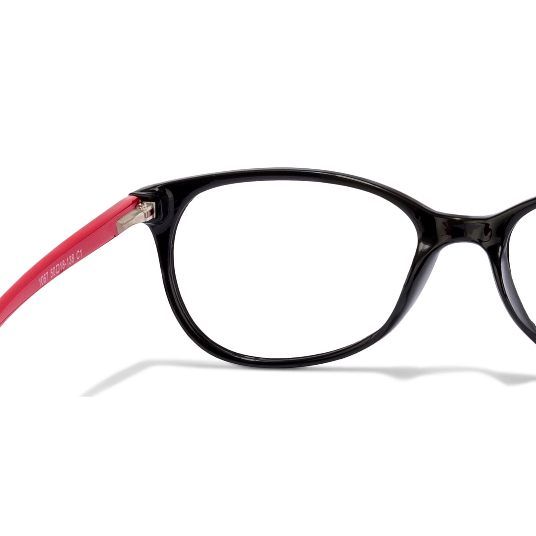Lenskart Lenskart TOI Special: Lenskart Air: Black Red Full Rim Oval Lenskart TOI Special OTHERS 1067- right side