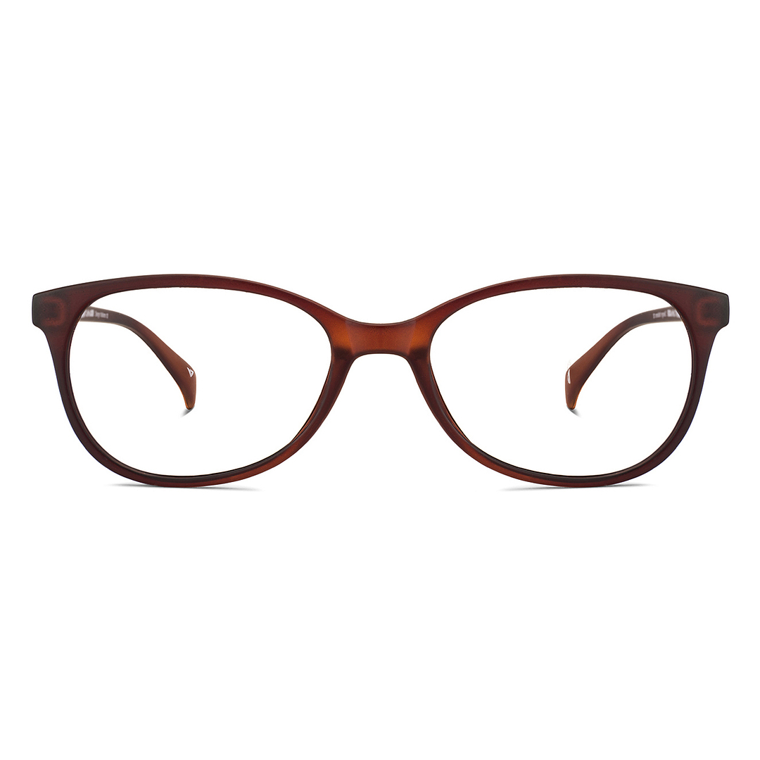 Lenskart Lenskart TOI Special: Lenskart Air: Matte Brown Transparent Full Rim Oval Lenskart TOI Special OTHERS 1067- left side