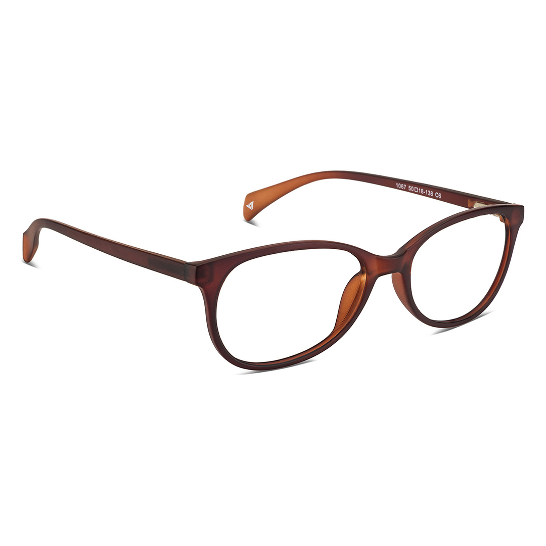 Lenskart Lenskart TOI Special: Lenskart Air: Matte Brown Transparent Full Rim Oval Lenskart TOI Special OTHERS 1067- right side
