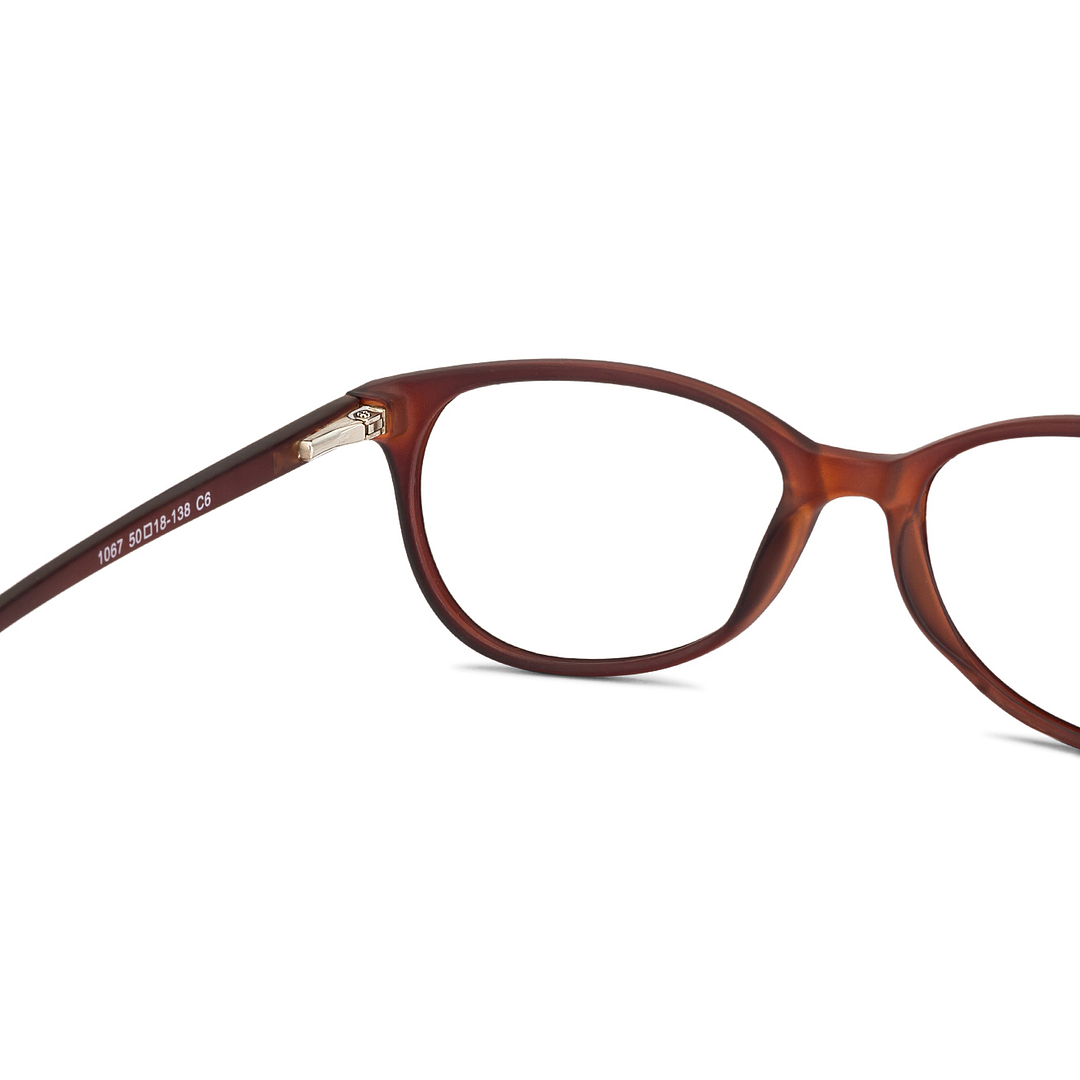 Lenskart Lenskart TOI Special: Lenskart Air: Matte Brown Transparent Full Rim Oval Lenskart TOI Special OTHERS 1067- right side
