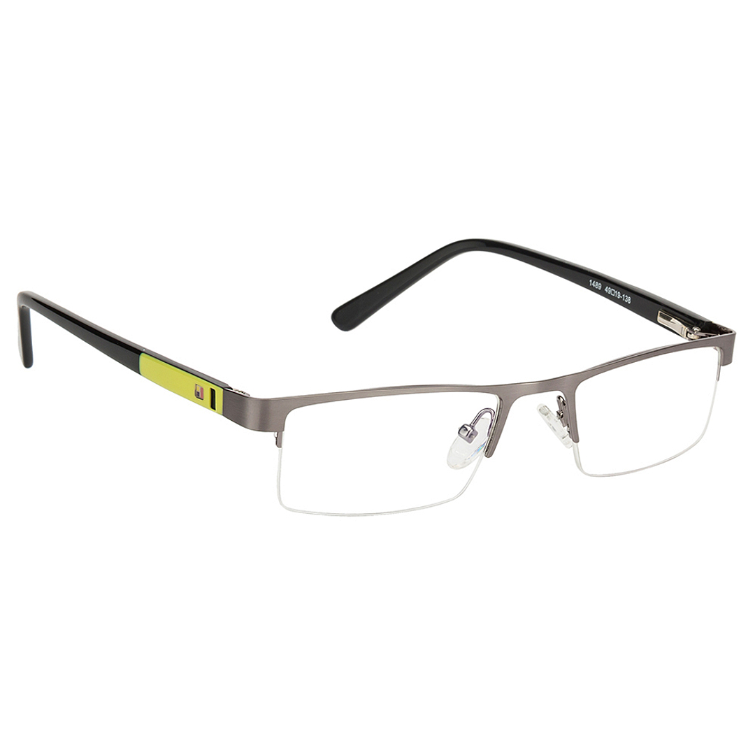 Vincent Chase Online Mid Gunmetal Half Rim Rectangle right side
