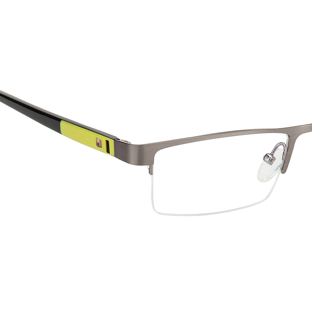 Vincent Chase Online Mid Gunmetal Half Rim Rectangle right side