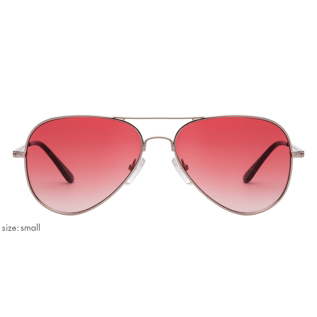 Vincent Chase Online Silver Full Rim Aviator left side