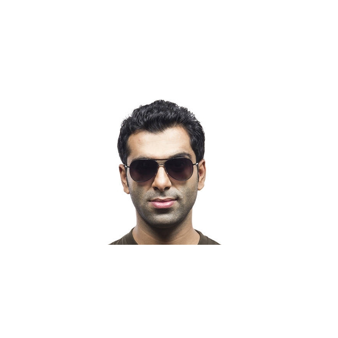 Vincent Chase Online Black Full Rim Aviator left side