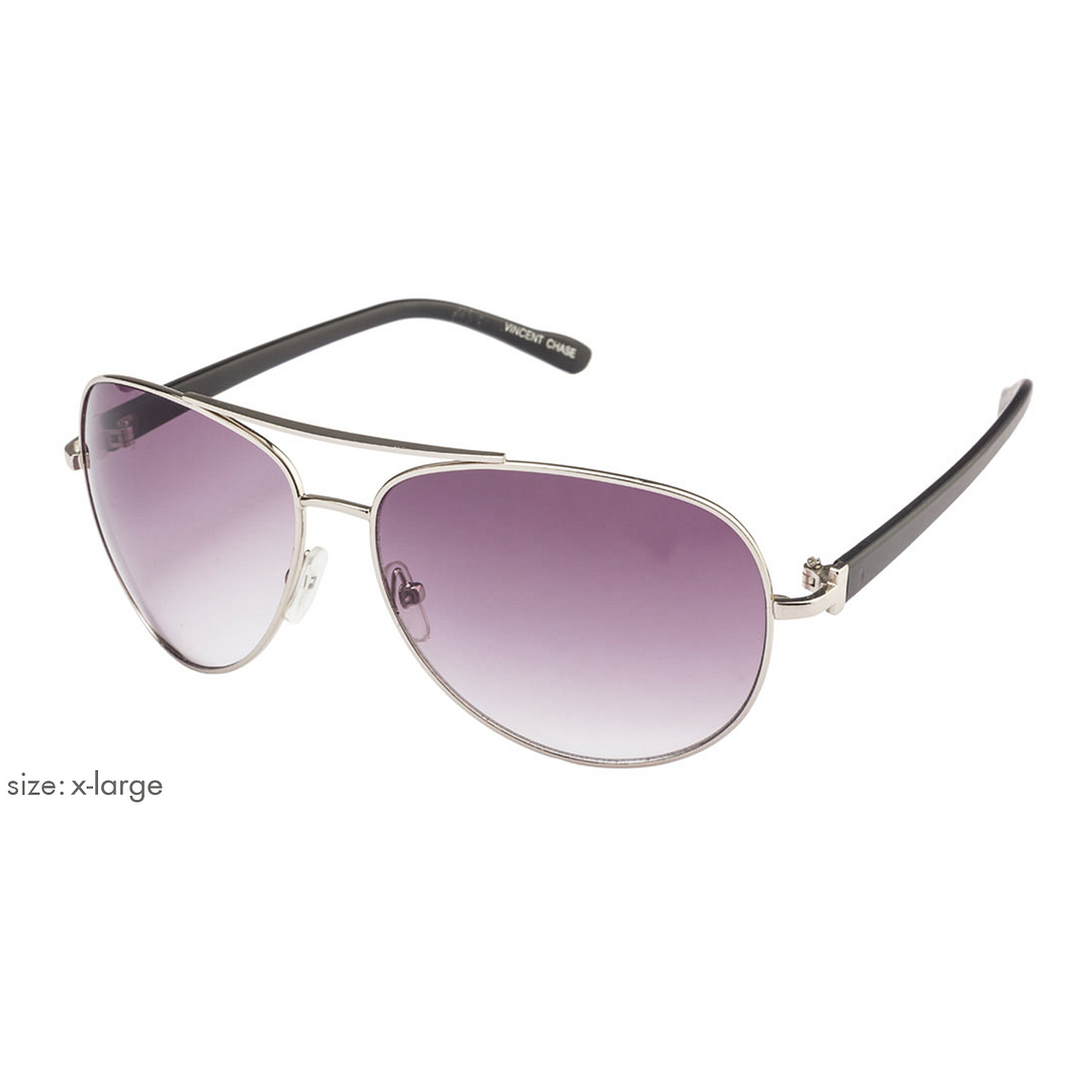 Vincent Chase Online Silver Full Rim Aviator right side