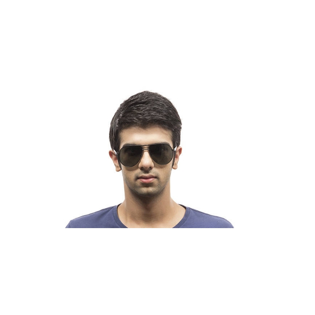Vincent Chase Online Black Full Rim Aviator left side