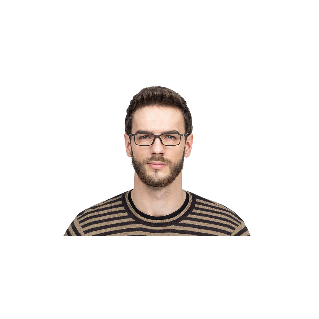 Lenskart Lenskart TOI Special: Matte Grey Gunmetal Full Rim Rectangle Lenskart TOI Special SCALR 7032-1-C4 right side