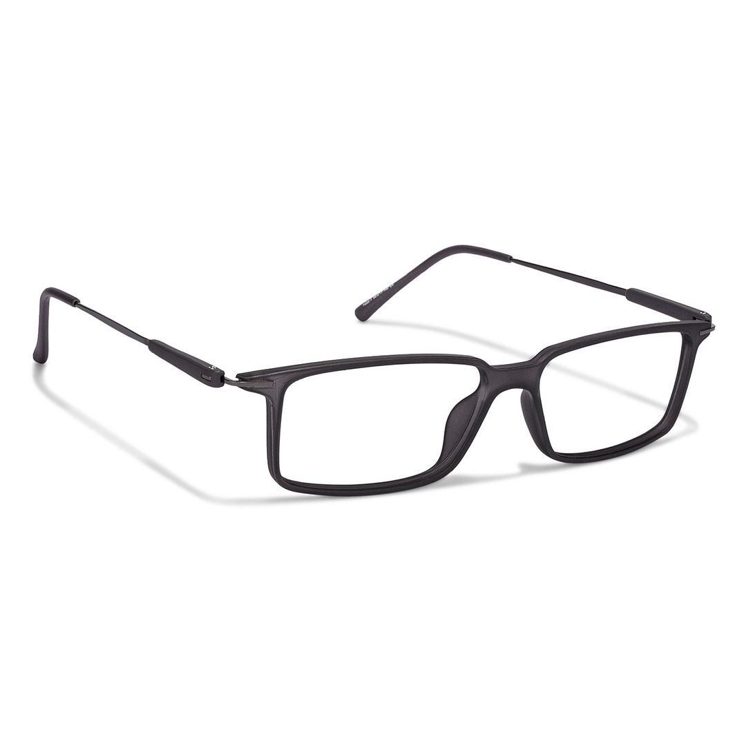 Lenskart Lenskart TOI Special: Matte Grey Gunmetal Full Rim Rectangle Lenskart TOI Special SCALR 7032-1-C4 left side